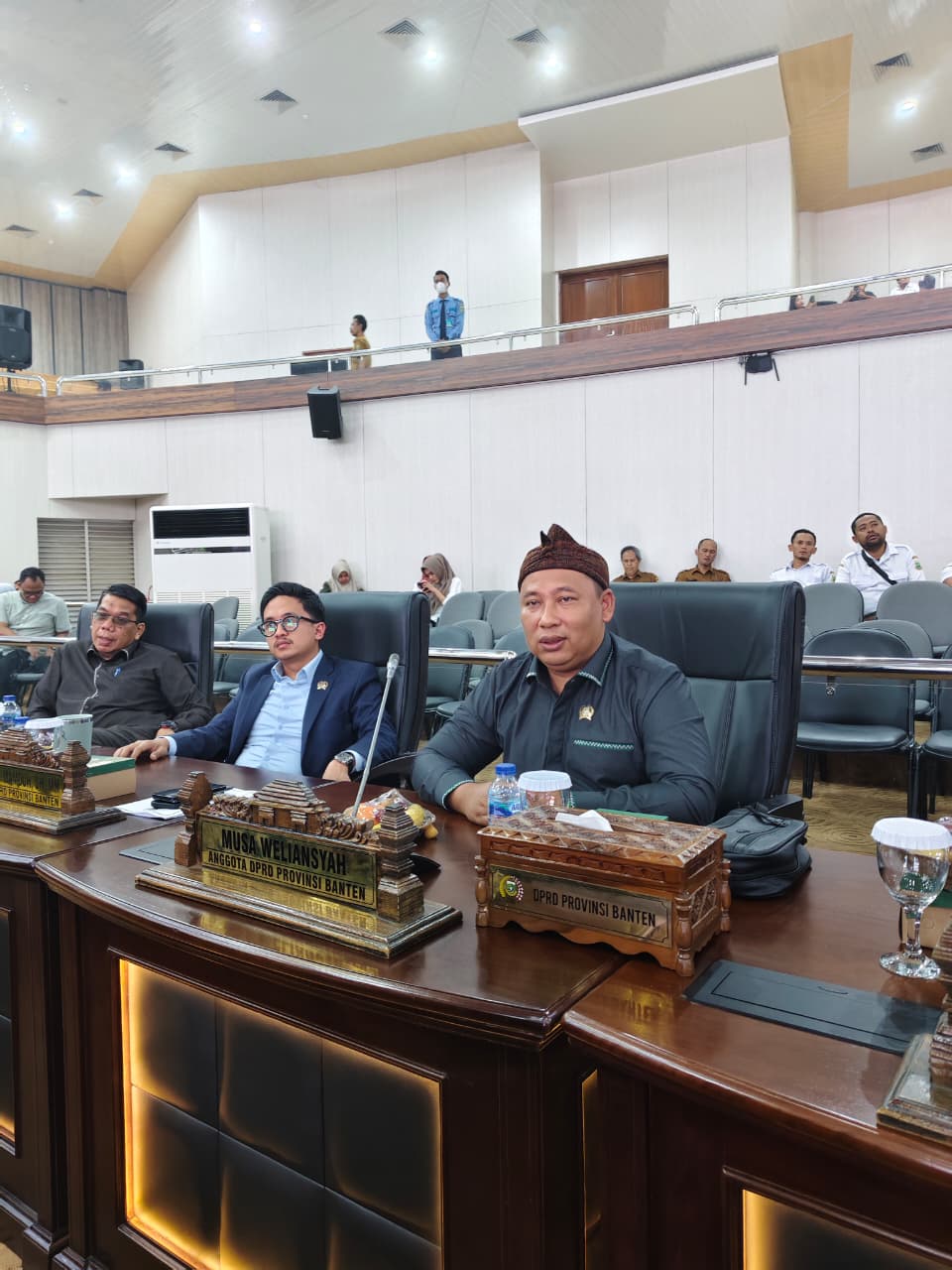 Musa Weliansyah (paling kanan), anggota Fraksi PPP-PSI DPRD Provinsi Banten.(Istimewa)
