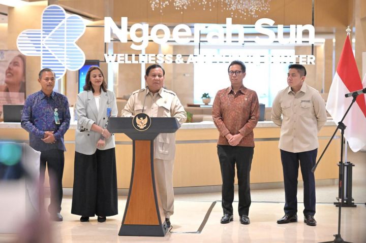 Prabowo Resmikan Rumah Sakit Bali International Hospital Presiden Prabowo saat meresmikan Bali International Hospital (BIH), Kawasan Ekonomi Khusus (KEK) Sanur, Bali. Foto : Ist