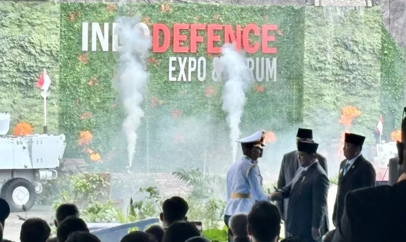 Presiden Prabowo saat membuka pameran Indo Defence 2025 di JIExpo Kemayoran. Foto : Ist
