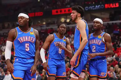 Tim basket Oklahoma City Thunder. Foto : Ist