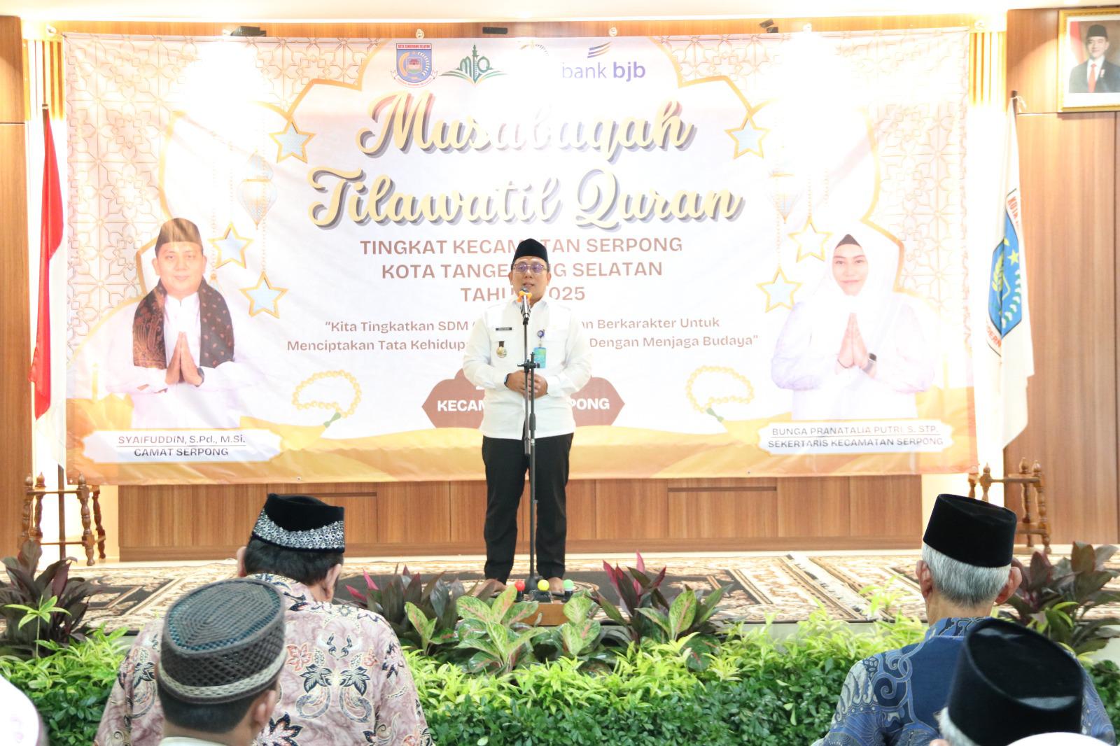 Tanamkan Semangat Cinta Qur'an, Kecamatan Serpong Gelar Lomba MTQ Musabaqah Tilawatil Quran (MTQ) tingkat Kecamatan Serpong yang mulai berlangsung, pada Rabu (25/6). (tangselpos.id/irm)