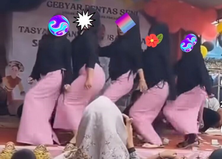 Viral! Acara Perpisahan SD di Lebak Diisi Tarian Dewasa hingga Saweran Tarian dewasa di perpisahan SD di Lebak. Foto : Ist