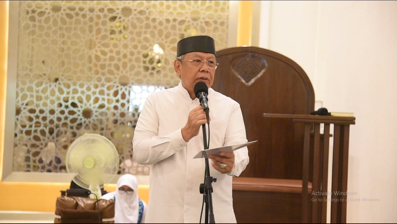 Wali Kota Minta Perkuat Sinergi Majelis Taklim & Pemkot Wali Kota Tangsel, Benyamin Davnie saat menghadiri acara majelis Taklim di Islamic Center, Rabu (11/6).