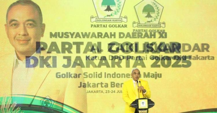 Ahmed Zaki Pimpin Kembali Golkar Jakarta Ketua Golkar Jakarta periode 2025-2030 Zaki Iskandar. Foto : Ist