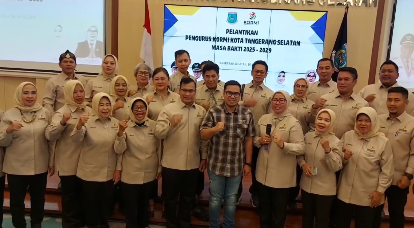 Kepengurusan Komite Olahraga Masyarakat Indonesia (KORMI) Kota Tangerang Selatan masa bakti 2025–2029 resmi dilantik pada Sabtu (19/7).