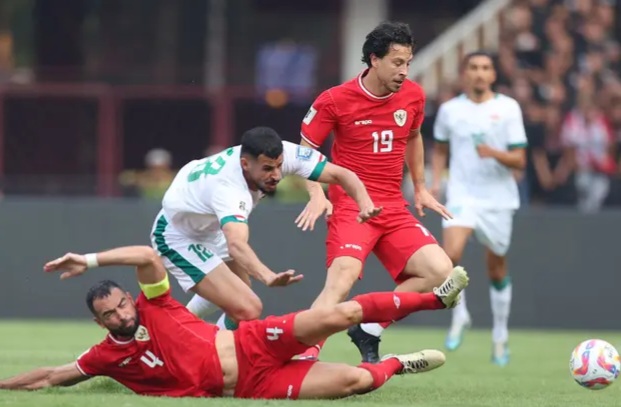 Laga Timnas vs Irak. Foto : Ist