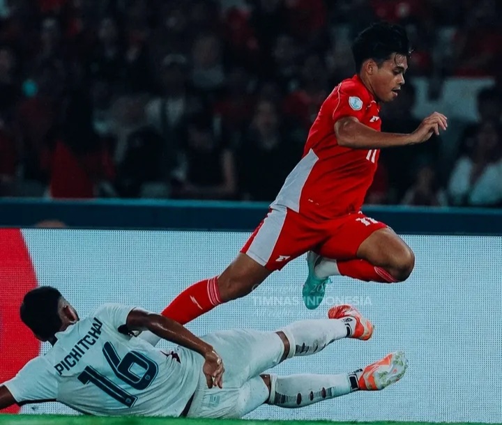 Laga Garuda Muda vs Thailand. Foto : Ist