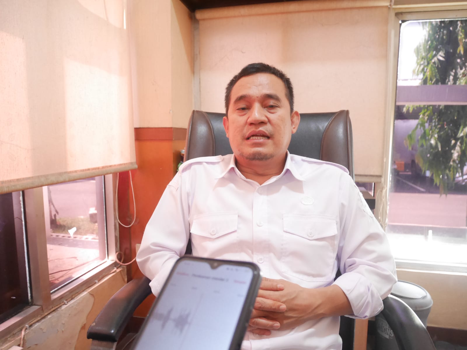 Adhe Iqbal, Kasubag Umpeg Bapenda Banten.(Ari Supriadi/tangselpos.id)