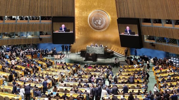 Bulan Depan, Presiden Prabowo Ke New York Hadiri Langsung Sidang Umum PBB Ilustrasi Sidang Umum PBN. Foto : Ist