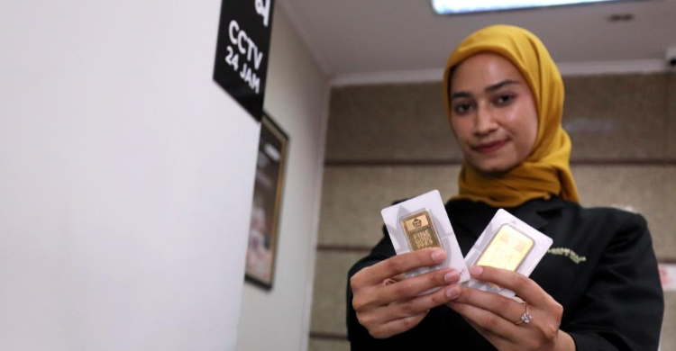 Buruan... Harga Emas Antam Turun Rp 4.000 Emas Antam.(RM.id)