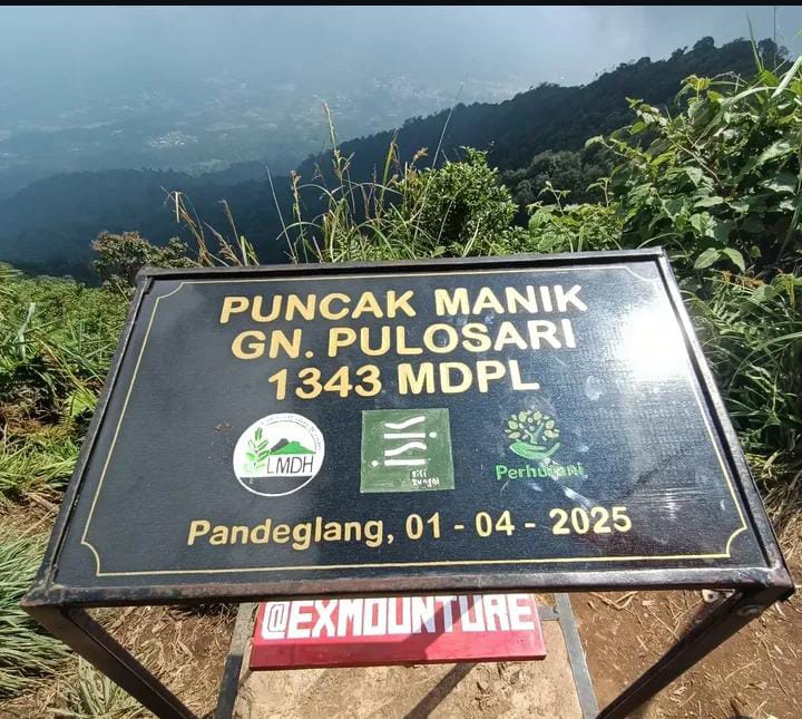Dalam Sepekan Aktivitas Pendakian di Gunung Pulosari Meningkat Pendana Puncak Manik Gunung Pulosari di Kabupaten Pandeglang. (IG @gunungpulosariofficial)