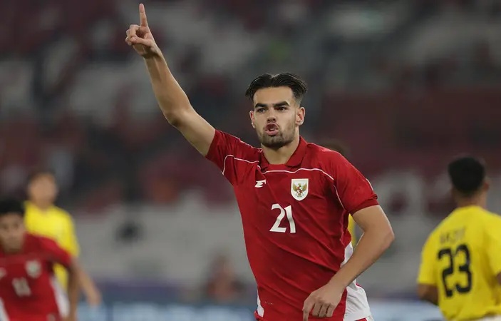 Jens Raven Mengaku Tak Cedera usai Cetak 6 Gol, Pendukung Bisa Lega Bomber Garuda Muda Jans Raven. Foto: Ist