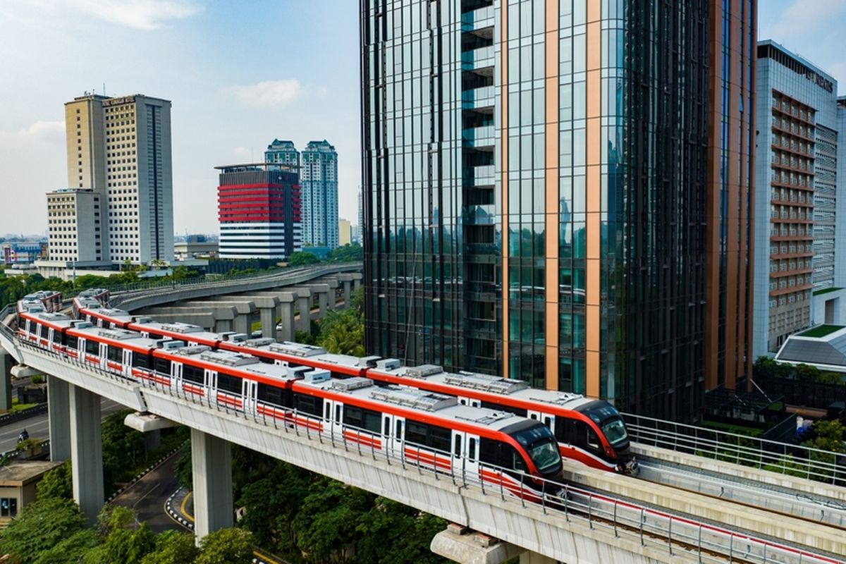 Layani 14,5 Juta Pengguna Transportasi, LRT Jabodebek Rendah Emisi Ramah Lingkungan Foto : Ist