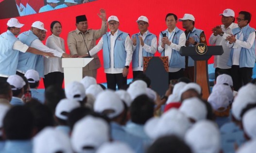 Peluncuran 80 Ribu Kopdes Merah Putih, Zulhas: Wajah Baru Koperasi Indonesia Presiden Prabowo pada peresmian Koperasi Merah Putih di Klaten , Jawa Tengah, Senin (21/7/2025). Foto : Ist