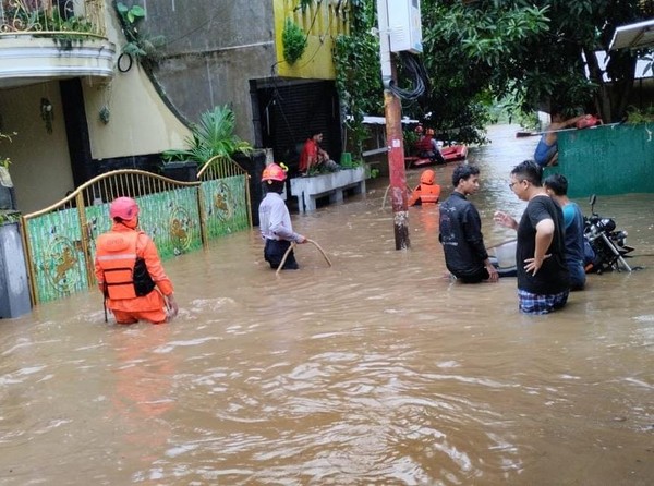 Wilayah yang terdampak banjir Jakarta. Foto : Ist