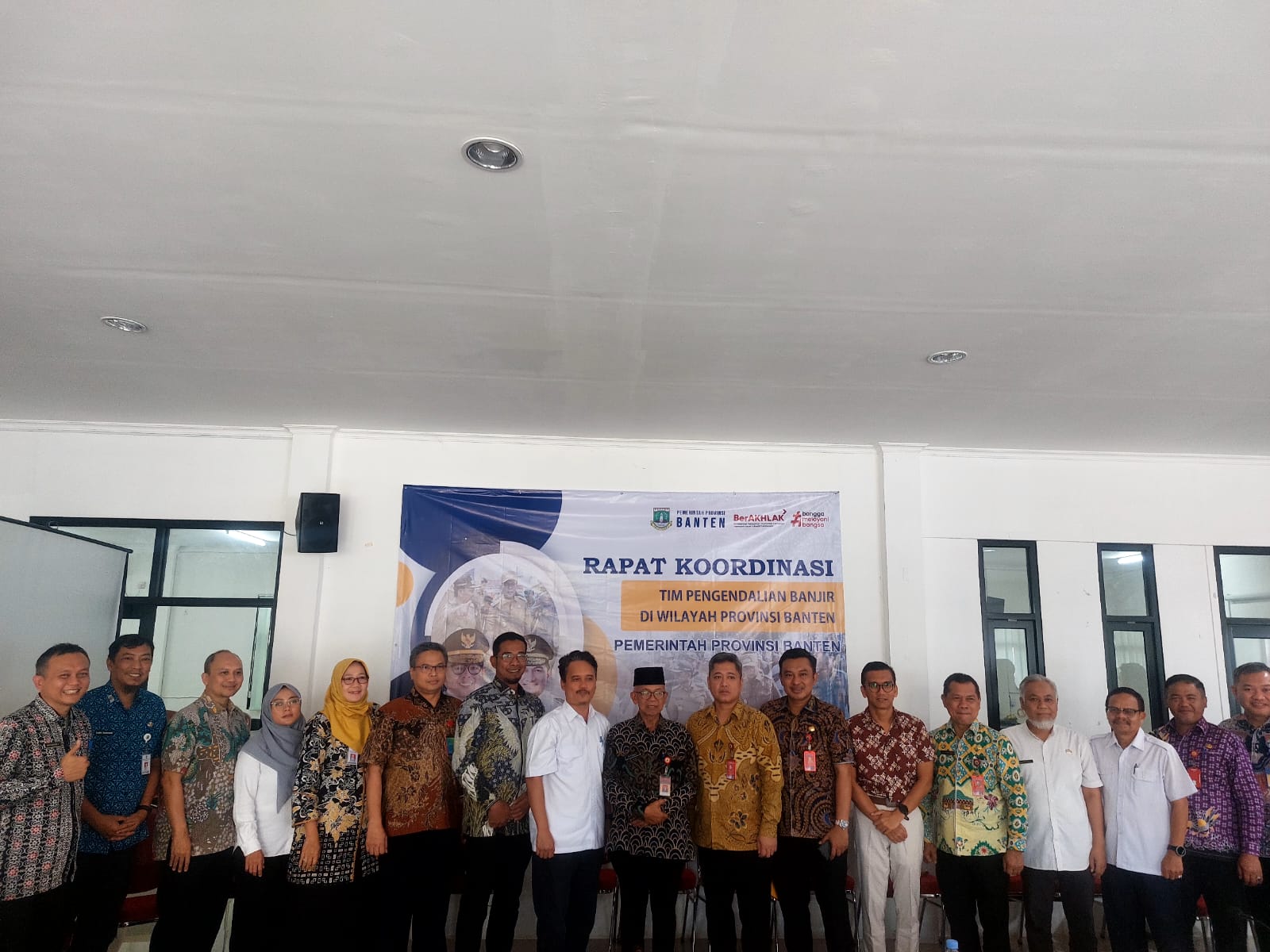 Pemprov Sebut Banjir Di Tangsel Akibat Alih Fungsi Lahan Rapat Koordinasi penanganan banjir di BLK Banten, Serpong Utara, Kamis (10/7)