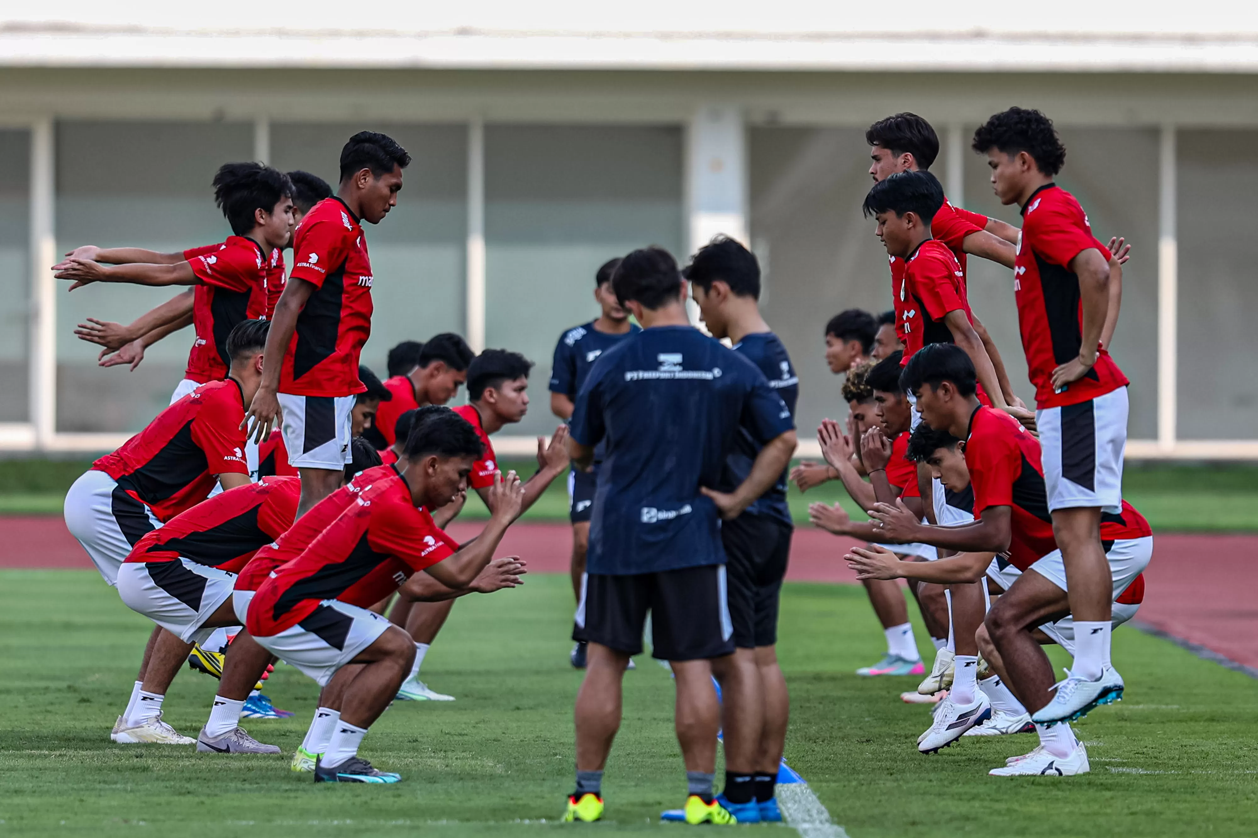 Piala AFF 2025 Sesi latihan Timnas Garuda Muda di Stadion Madya. Foto : Ist