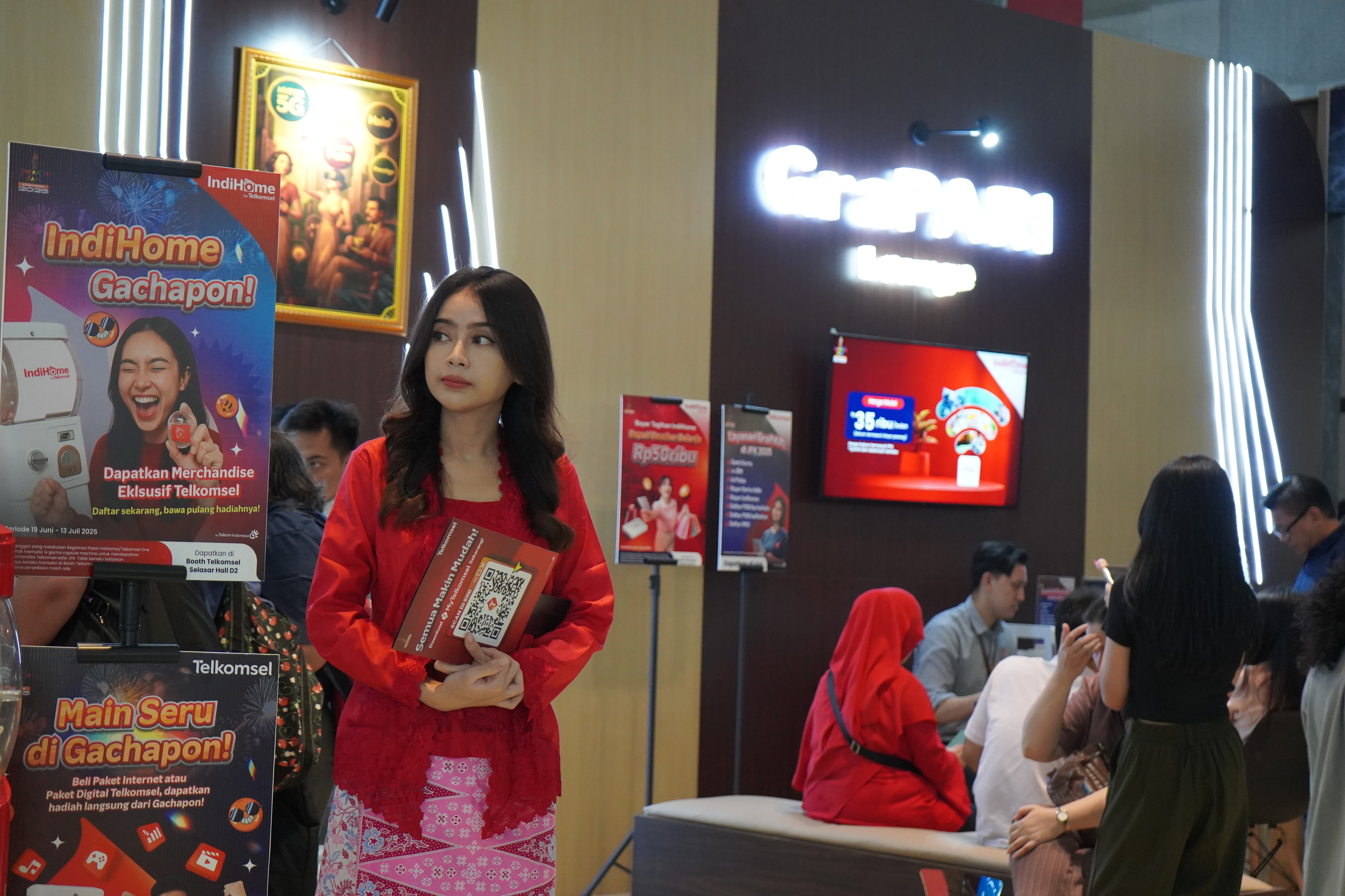Telkomsel kembali hadir meriahkan gelaran Jakarta Fair Kemayoran (JFK) 2025 dengan membuka booth interaktif.(Istimewa)