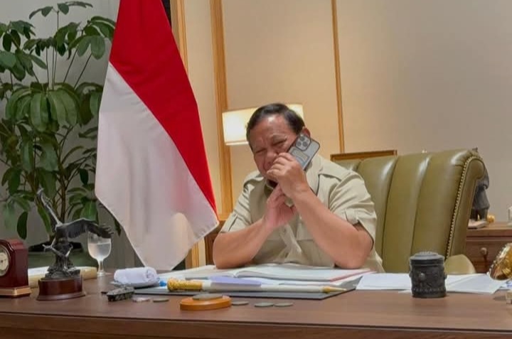 Turunkan Tarif Impor Jadi 19 Persen, Trump Yang Keras Diluluhkan Prabowo Presiden Prabowo. Foto : Ist