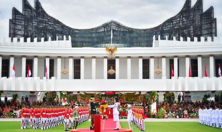 Upacara HUT RI ke 79 digelar di IKN. Foto : Ist