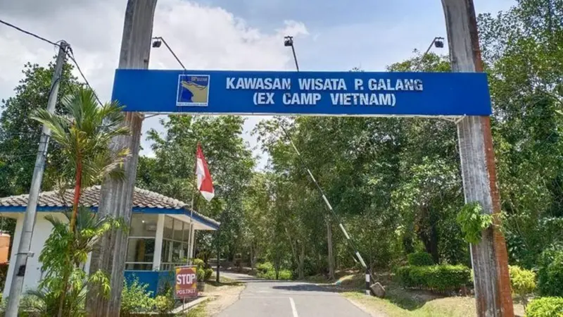 Pulau Galang tempat 2.000 pengungsi Gaza ditempatkan. Foto : Ist
