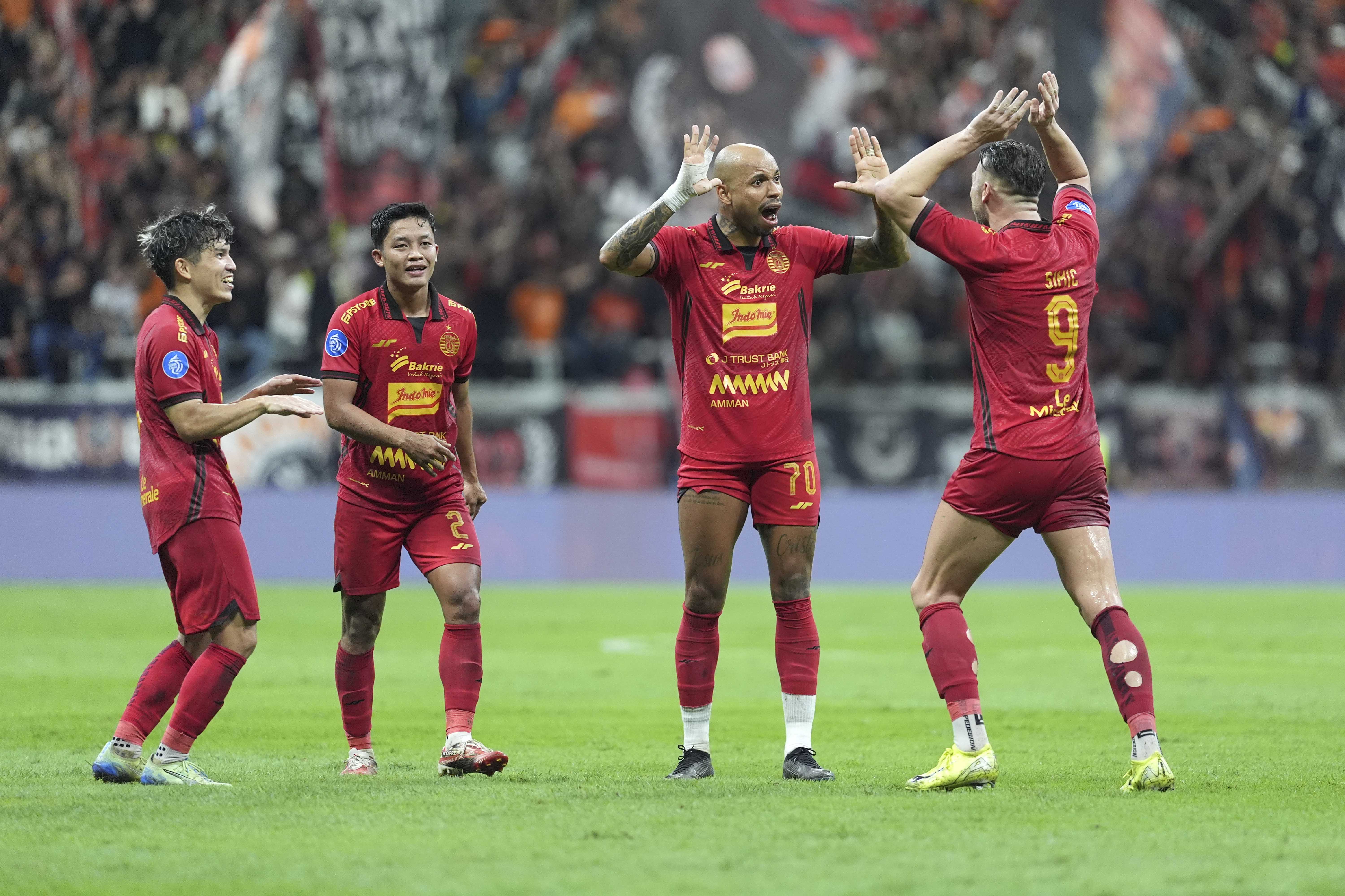 BRI Super League 2025/2026 Selebrasi Persija usai menang 4-0 dari Persita. Foto : Ist