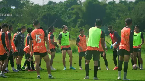 Sesi latihan Persija. Foto : Ist