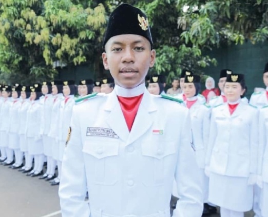 Kisah Rahmat Putra Maulana, Komandan Pasukan 17 Paskibra Tangsel Rahmat Putra Maulana Komandan Paskibraka Tangsel. Foto : Ist