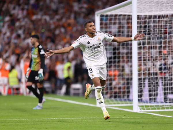 Selebrasi Mbappe usai membobol gawang Ososuna. Foto : Ist