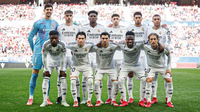Liga Spanyol 2025 Skuad Real Madrid. Foto : Ist
