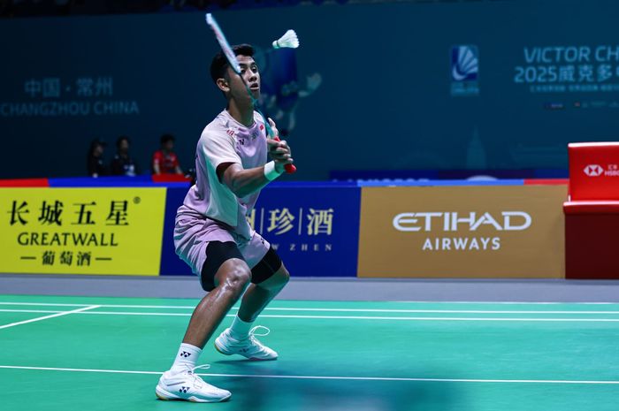 Macau Open 2025 Pemain tunggal putra Indonesia Alwi Farhan. Foto : Ist