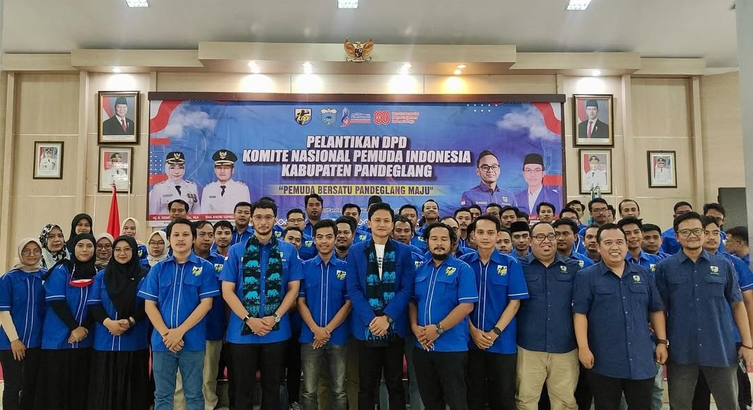 Pelantikan Pengurus DPD KNPI Banten, di Aula Pendopo Bupati Pandeglang. Foto : Ist