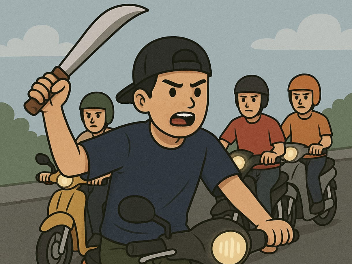 Remaja Bersajam Diduga Hendak Tawuran di Bogor, Langsung Digiring ke Kantor Polisi Ilustrasi. Foto : Ist