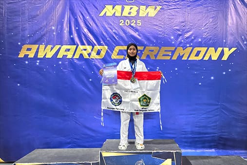 Atlet Taekwondo asal Tangsel Aysha Arsyivania Avariella. Foto : Ist
