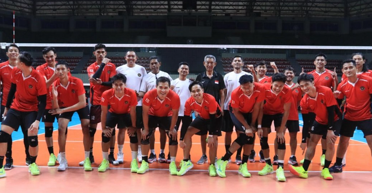 Timnas Voli Putra Indonesia U-21 Bekuk Puerto Riko Timnas Bola Voli Putra U-21. Foto : Ist