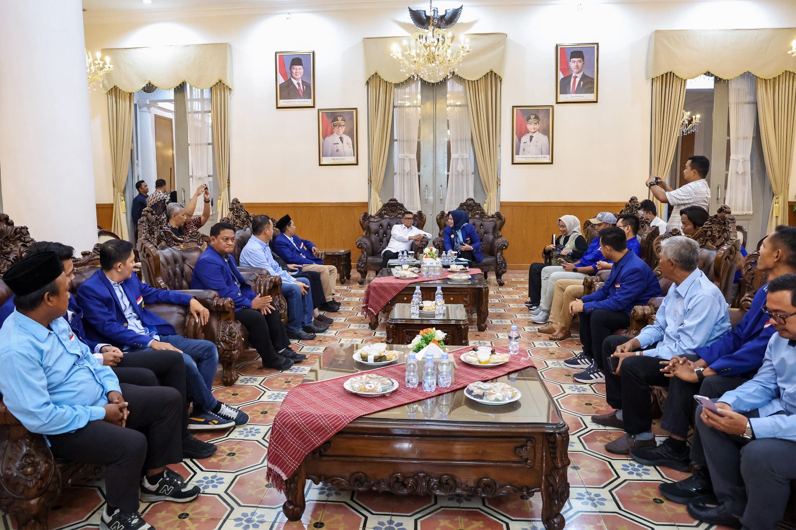 Pertemuan Gubernur Andra Soni dengan pengurus HNSI Banten, di Gedung Negara Provinsi Banten Jl Brigjen KH Syam’un No. 5, Kota Serang, Kamis (11/9/2025).(Istimewa)