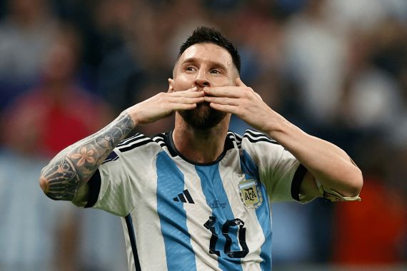 Argentina Jamu Venezuela, Momen Spesial Lionel Messi Jelang Akhir Kariernya Sang bomber Argentina Lionel Messi. Foto : Ist
