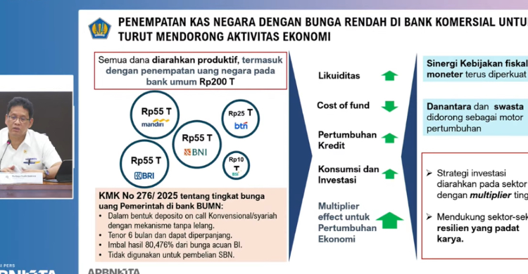 Menkeu Purbaya saat konferensi pers APBN. Foto : Ist