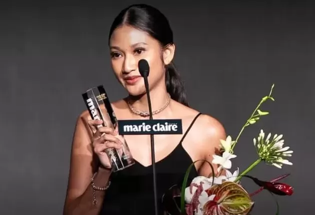 Claresta Taufan Raih Rising Star Internasional Marie Claire Asia Award 2025. Pemain film Claresta Taufan. Foto : Ist