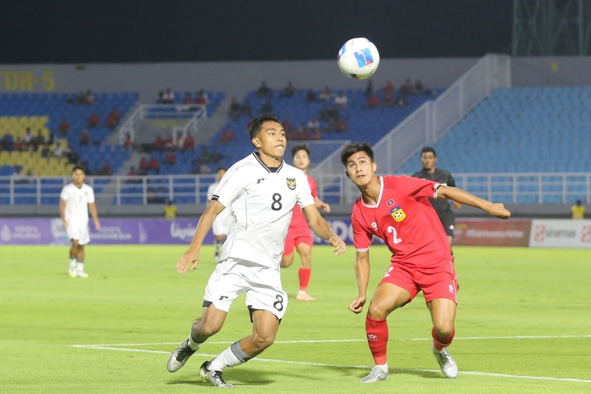 Duel Timnas Indonesia Vs Laos Berakhir Imbang 0-0 Laga Timnas Garuda Muda vs Laos. Foto : Ist