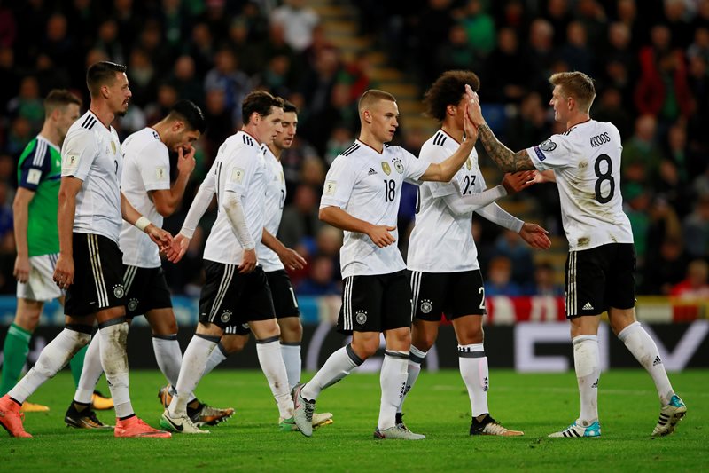 Kualifikasi Piala Dunia 2026 Selebrasi Jerman usai menang 3-1 dari Irlandia Utara. Foto : Ist