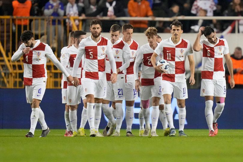 Skuad Kroasia unggul 4-0 dari Montenegro. Foto : Ist