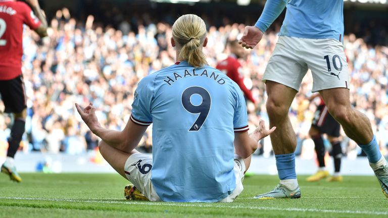 Liga Champions Pahlawan Man City Erling Haaland. Foto : Ist