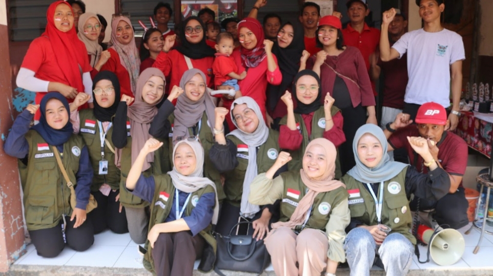 Mahasiswa KKN UIN Jakarta di Pamulang Barat.