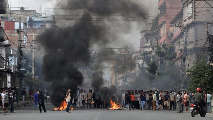 Medsos Dilarang, Nepal Bergejolak Suasana mencekam di Nepal. Foto : Ist