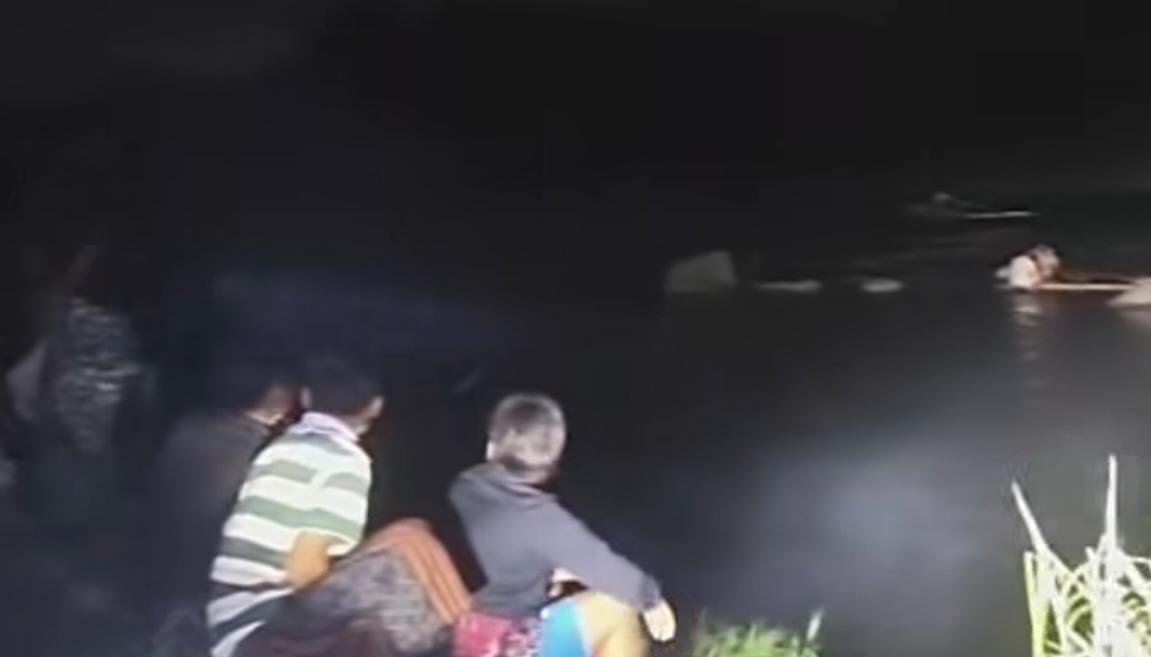 Nahas, Remaja Tewas Tenggelam di Sungai Cisadane Pencarian AR yang tenggelam di Sungai Cisadane, Ciseeng, Kabupaten Bogor, Foto : Ist