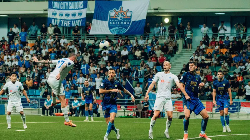 Laga Persib vs Lion City Sailors untuk kemenangan Persib 3-2. Foto : Ist