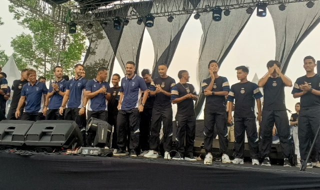 Persita Tangerang Bidik Kemenangan Perdana Saat Jamu PSM Skyad Persita Tangerang. Foto : Ist