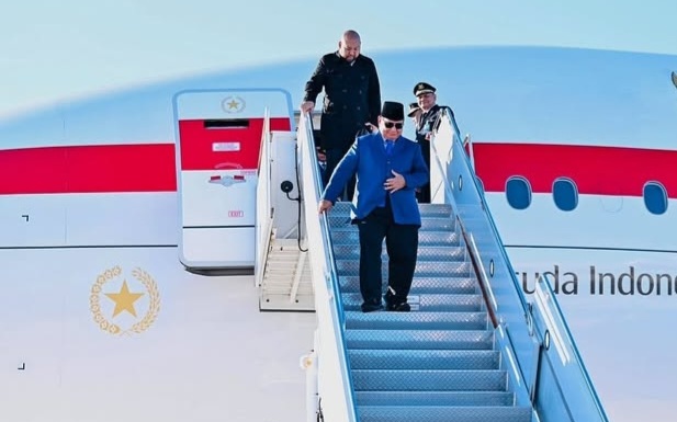 Presiden Prabowo telah mendarat di Bandar Udara Internasional John F. Kennedy, New York, Amerika Serikat. Foto : Ist