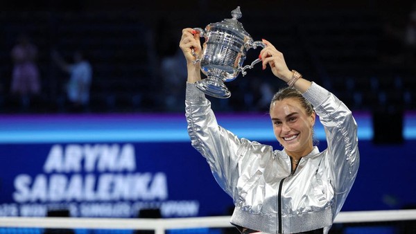 Sabalenka Sukses Pertahankan Tahta US Open Putri Juara tenis US Open 2025 Aryna Sabalenka. Foto : Ist